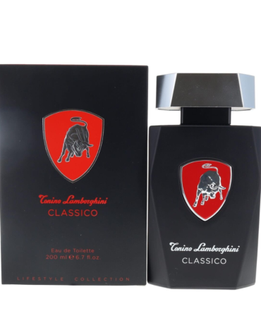 Lamborghini Classico Eau de Toilette 200ml Spray - Luxury men's fragrance featuring notes of citrus and wood