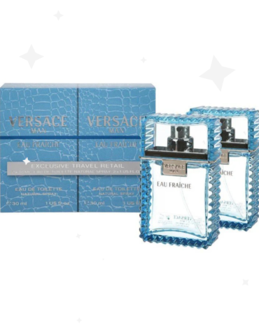 Versace Man Eau Fraiche Gift Set featuring two 30ml EDT sprays