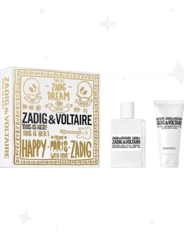 Zadig & Voltaire This Is Her Gift Set includes a 50ml EDP and a 50ml body lotion