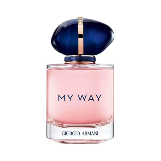 Elegant Giorgio Armani My Way Eau de Parfum 90ml spray bottle showcasing a floral and woody fragrance