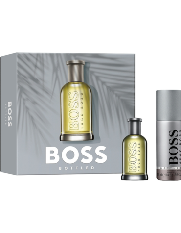 Luxurious Hugo Boss Boss Bottled Gift Set featuring a 50ml Eau de Toilette and a 150ml Deodorant Spray