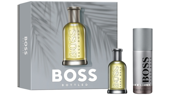 Luxurious Hugo Boss Boss Bottled Gift Set featuring a 50ml Eau de Toilette and a 150ml Deodorant Spray