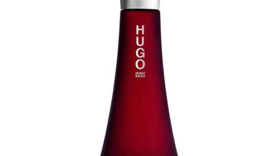 Elegant Hugo Boss Deep Red Eau de Parfum 50ml Spray showcasing a rich