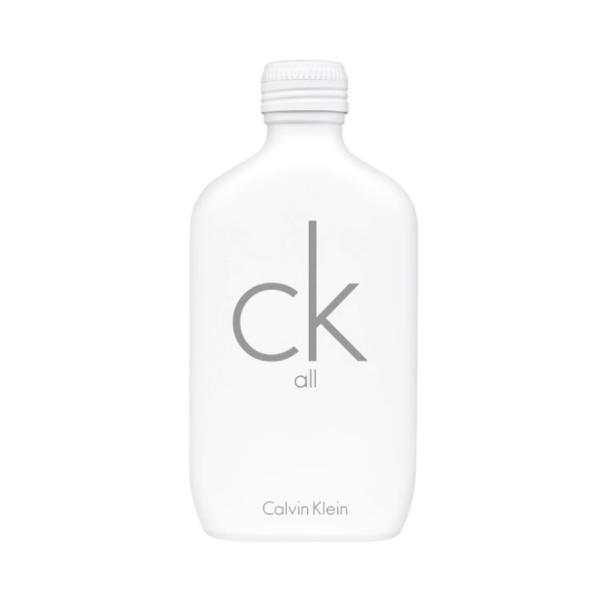 Calvin Klein CK All Eau de Toilette 200ml Spray - Unisex fragrance capturing freshness with vibrant citrus notes for a refreshing scent experience.