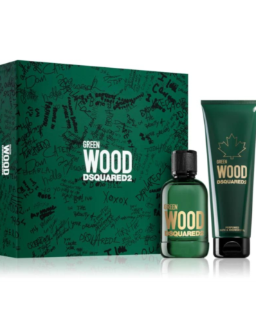 DSquared² Green Wood Gift Set featuring 100ml EDT and 150ml Shower Gel