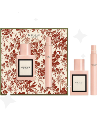 Gucci Bloom Gift Set featuring 100ml Eau de Parfum and 10ml travel-size Eau de Parfum