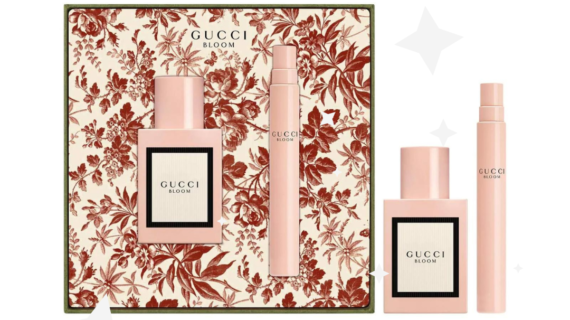 Gucci Bloom Gift Set featuring 100ml Eau de Parfum and 10ml travel-size Eau de Parfum