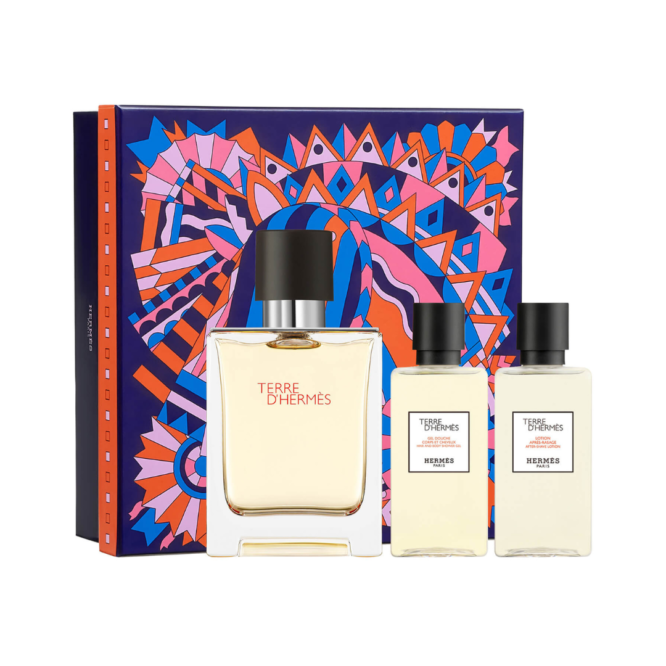 Luxurious Hermès Terre d'Hermès Gift Set featuring 50ml EDT