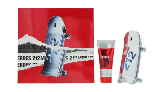 Carolina Herrera 212 Heroes Men Gift Set 90ml EDT + 100ml Shower Gel