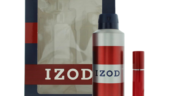 Izod Red Gift Set featuring 15ml EDT and 200ml Body Spray