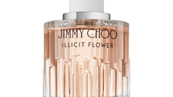 Jimmy Choo Illicit Flower Eau de Toilette 100ml Spray - A vibrant floral fragrance with notes of rose and peach for a refreshing