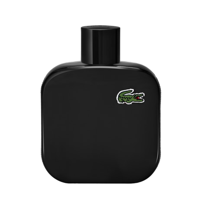 Lacoste Eau de Lacoste L.12.12 Noir Intense Eau de Toilette 100ml spray bottle showcasing a sleek design