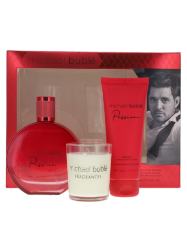 Buy Michael Buble Passion Gift Set 100ml EDP + 100ml Body Lotion + Candle