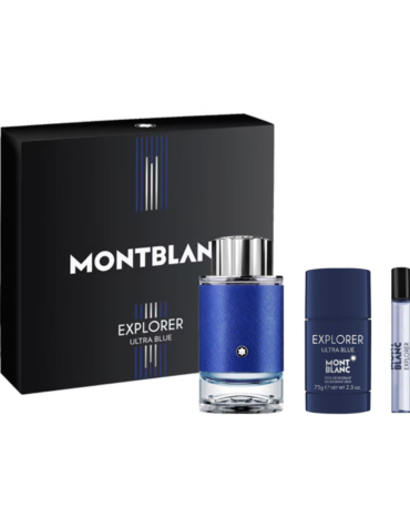 Mont Blanc Explorer Ultra Blue Gift Set featuring 100ml EDP