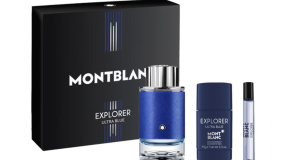 Mont Blanc Explorer Ultra Blue Gift Set featuring 100ml EDP