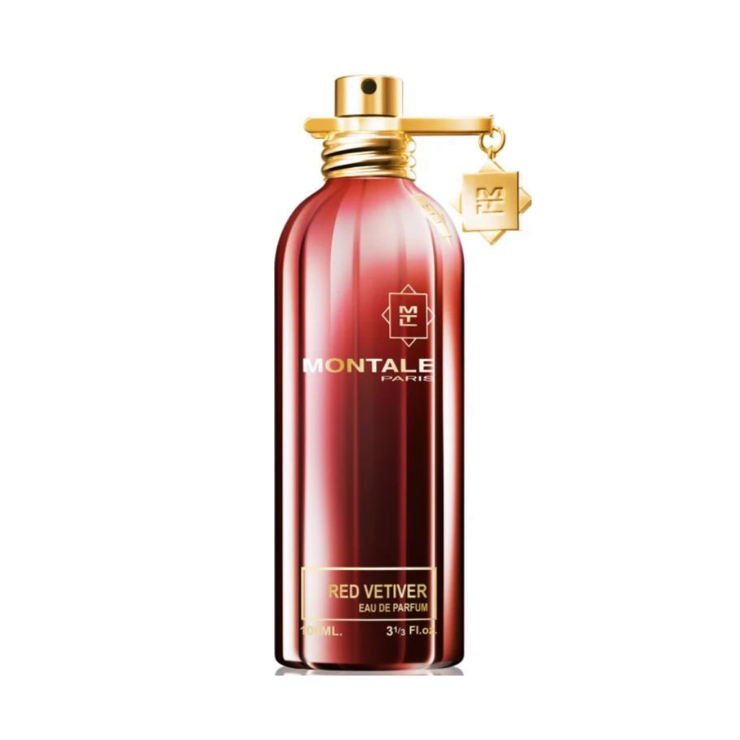 Montale Red Vetiver Eau de Parfum 100ml Spray - Captivating perfume with rich vetiver and spicy notes for a sophisticated fragrance experience.