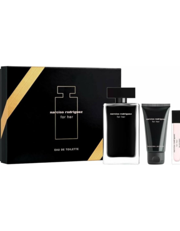 Narciso Rodriguez for Her Gift Set 100ml EDT + 50ml Body Lotion +10ml EDT