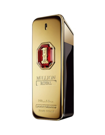 Paco Rabanne 1 Million Royal Eau de Parfum 200ml Spray bottle featuring luxurious gold design