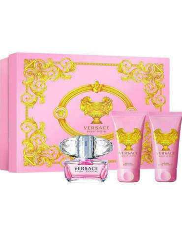 Versace Bright Crystal Gift Set featuring 50ml EDT