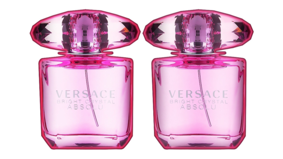 Versace Bright Crystal Absolu Gift Set featuring two 30ml EDP bottles