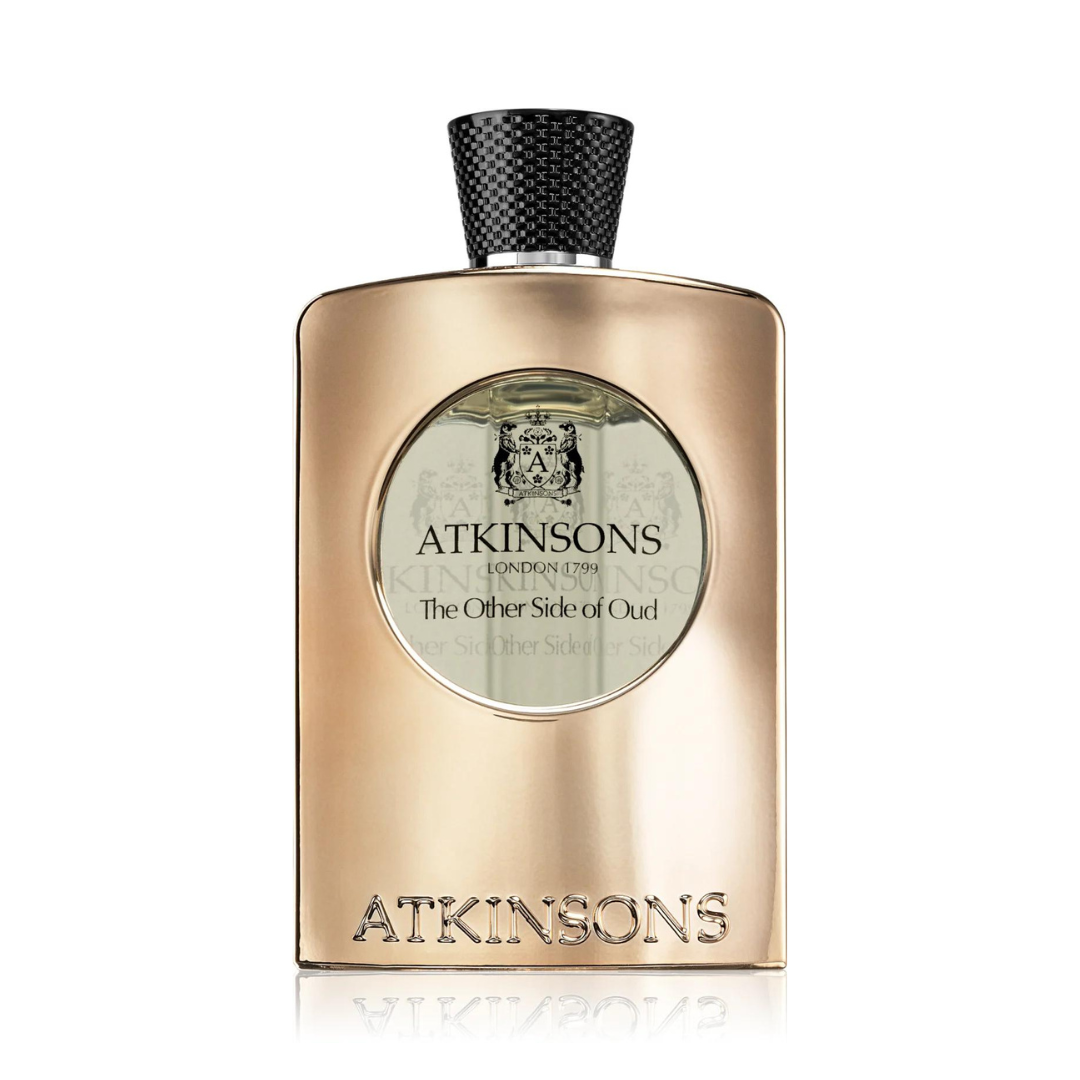 Atkinsons The Other Side of Oud Eau de Parfum 100ml Spray - Luxurious fragrance blending rich oud notes with floral and spicy undertones for an enchanting scent experience.