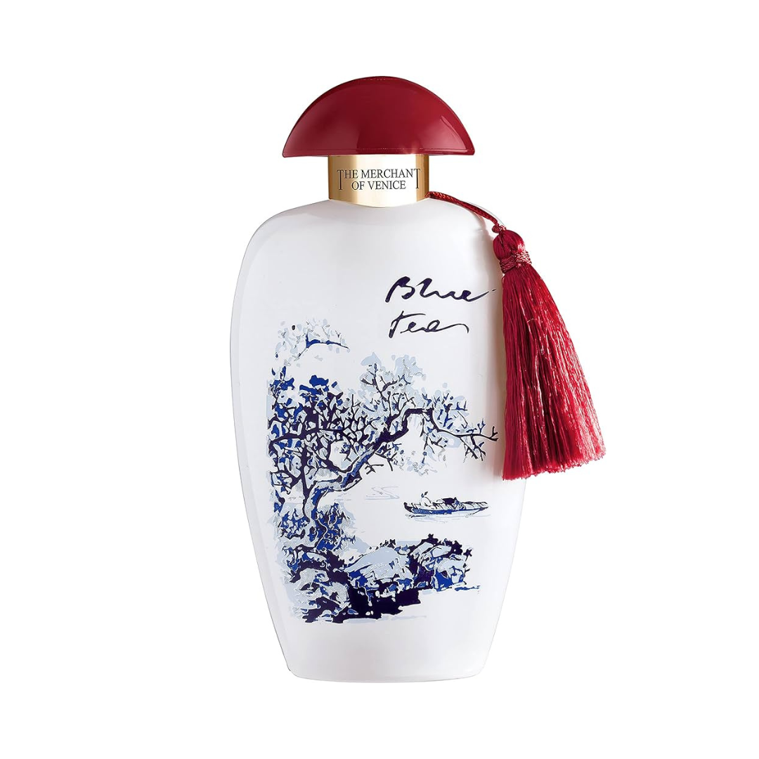 Merchant of Venice Blue Tea Eau de Parfum 100ml Spray - Elegant fragrance inspired by exotic tea notes