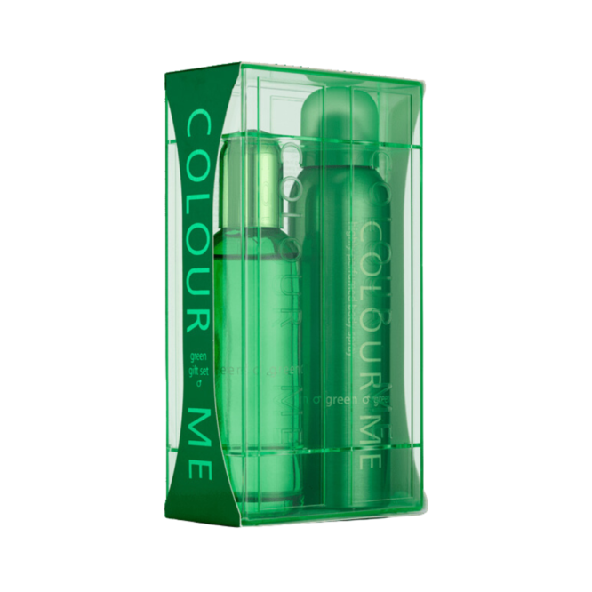 Buy Colour Me Green Gift Set 90ml EDT Spray + 150ml Body Spray