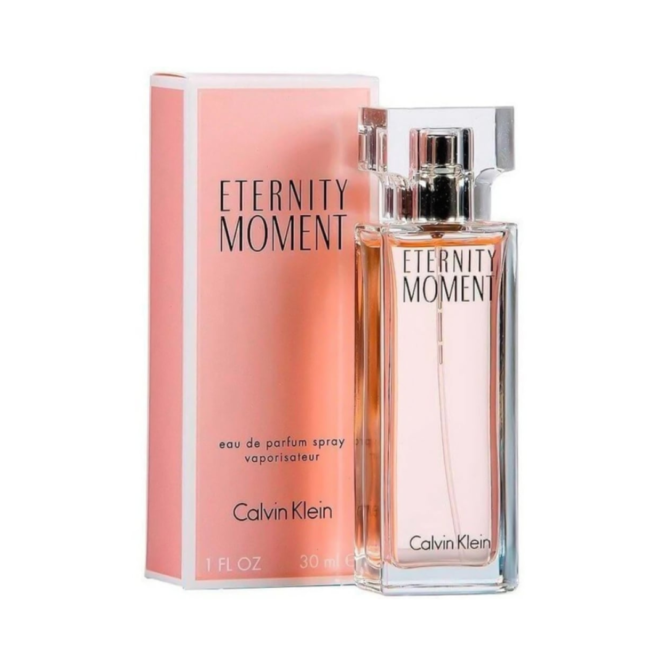 Calvin Klein Eternity Moment Eau de Parfum 30ml Spray - A romantic floral fragrance with notes of lychee and peony