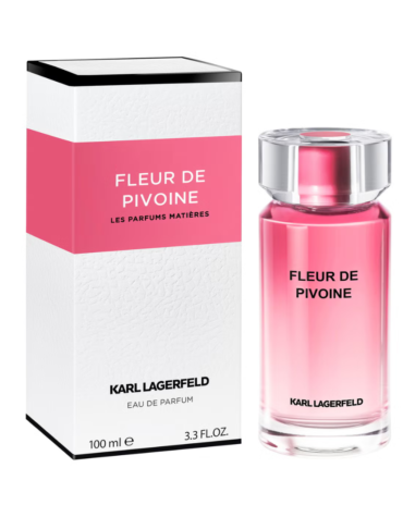 Karl Lagerfeld Fleur de Pivoine Eau de Parfum 100ml spray featuring delicate peony notes for a fresh