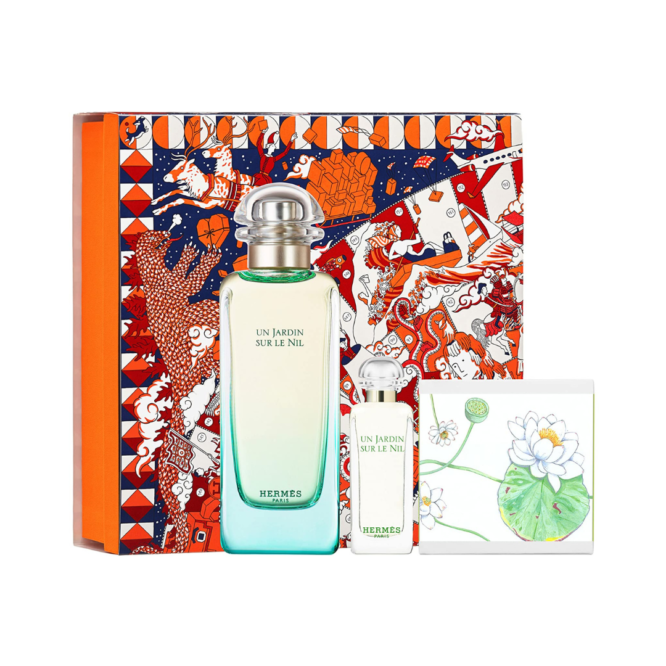 Buy Hermès Un Jardin Sur Le Nil Gift Set 100ml EDT + 7.5ml EDT + 50g Soap