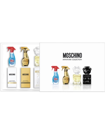 Moschino Miniature Gift Set 5ml Fresh EDT + 5ml Fresh Gold EDP + 5ml Toy 2 EDP + 5ml Toy Boy EDP