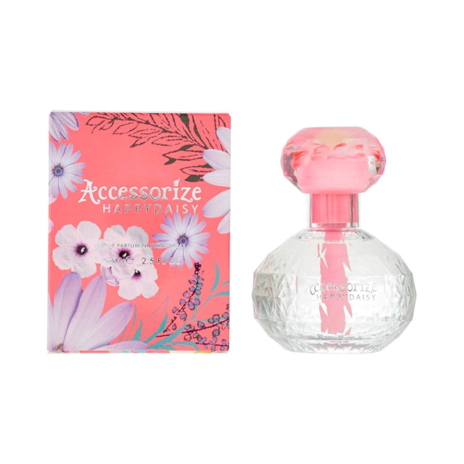 Accessorize Happy Daisy Eau de Parfum 75ml Spray - A vibrant floral fragrance with notes of daisies and freshness