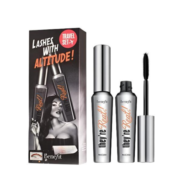 Benefit Lashes With Altitude Gift Set featuring 2 x 8.5g They're Real Mascara in Jet Black