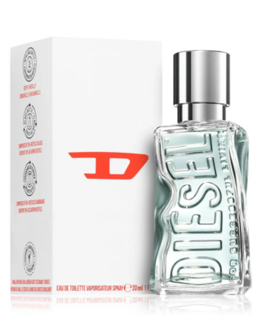 Diesel D by Diesel Eau de Toilette 30ml Spray - Energizing fragrance for men featuring fresh notes and a bold essence perfect for everyday wear.