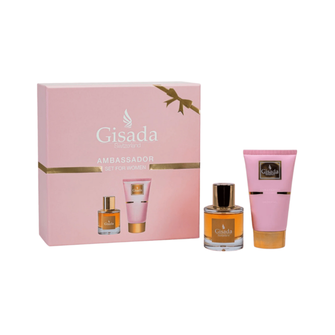 Gisada Ambassadora for Her Gift Set featuring 50ml EDP and 100ml Shower Gel