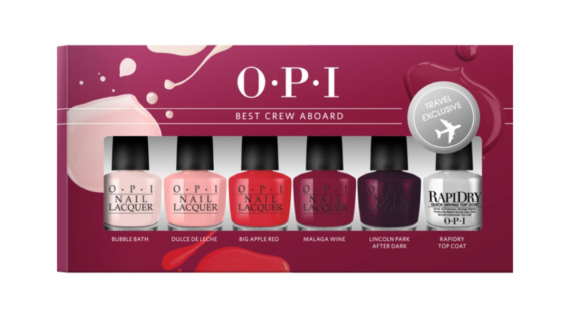 OPI Best Crew Aboard Nail Polish Gift Set featuring 6 vibrant colors for a perfect manicure. Ideal for gifting or personal pampering