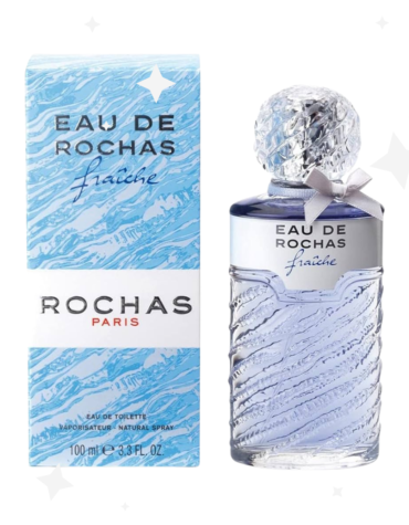 Rochas Eau de Rochas Fraiche Eau de Toilette 100ml Spray - refreshing citrus fragrance for a vibrant and energizing scent experience in a stylish bottle.