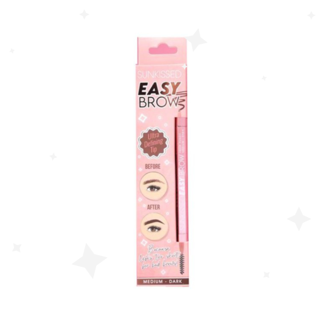 Medium/Dark Sunkissed Easy Brow Eyebrow Pencil 0.1g for flawless and natural-looking brows; easy application for defined and sculpted brows every time.