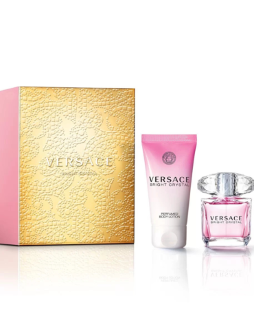 Versace Bright Crystal Gift Set featuring 50ml Eau de Toilette and 100ml Body Lotion