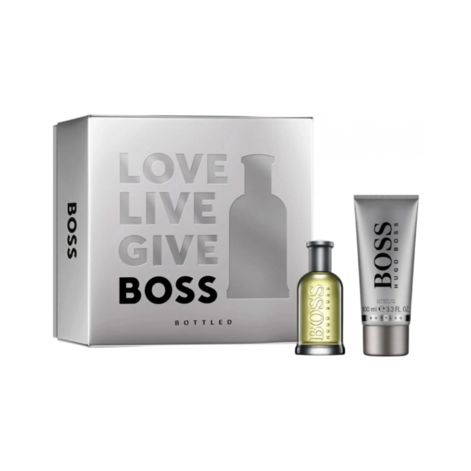 Gift set featuring Hugo Boss Boss Bottled 50ml EDT and 100ml shower gel