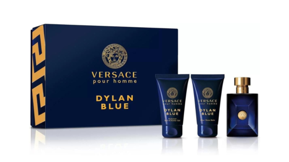 Versace Pour Homme Dylan Blue gift set featuring 50ml EDT