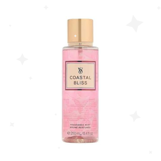 Victoria's Secret Coastal Bliss Body Mist 250ml - Refreshing fragrance with notes of ocean breeze and tropical flowers for a vibrant