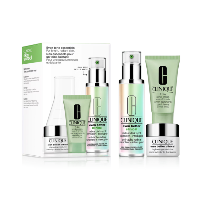 Clinique Even Tone Essentials Gift Set: Luxurious skincare for radiant