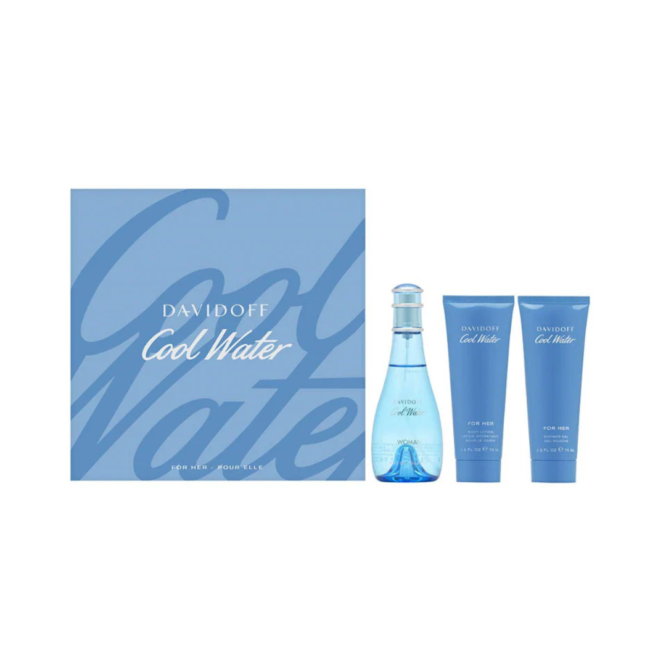 Gift set featuring Davidoff Cool Water Woman