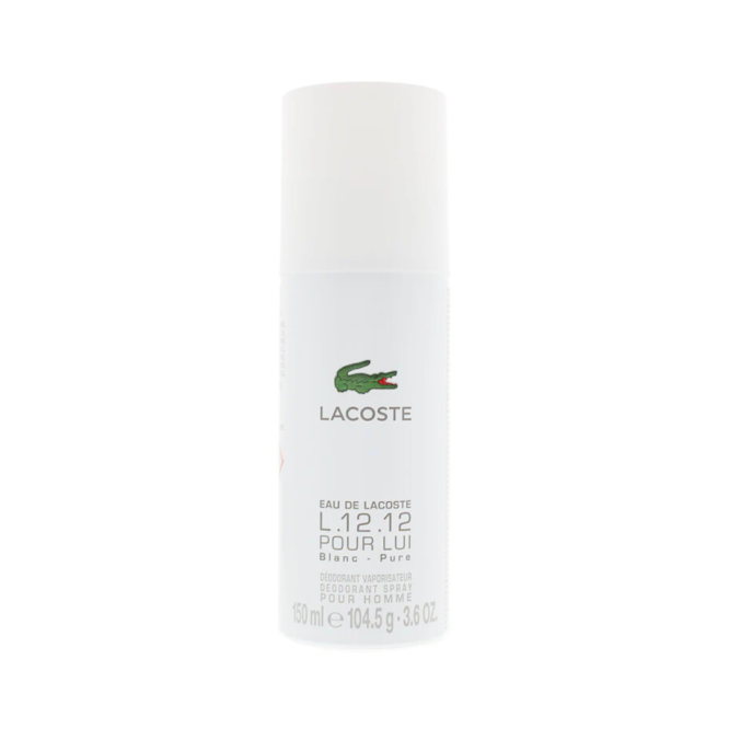 Lacoste Eau de Lacoste L.12.12 Blanc Deodorant Spray 150ml - Fresh and invigorating scent