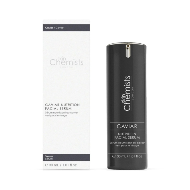 Skin Chemists Caviar Nutrition Facial Serum 30ml - Hydrating and rejuvenating serum enriched with caviar extract for radiant and youthful skin.