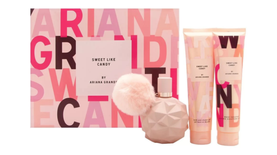 Indulge in the Ariana Grande Sweet Like Candy Gift Set featuring a 100ml EDP