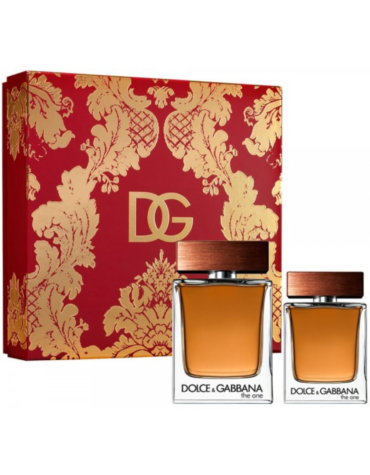 Stylish Dolce & Gabbana The One For Men Gift Set featuring 100ml Eau de Toilette and 50ml Eau de Toilette