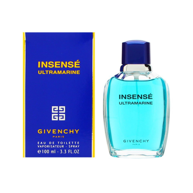 Givenchy Insense Ultramarine Eau de Toilette 100ml Spray - Refreshing men's fragrance with notes of citrus and aquatic aromas for a vibrant scent experience.