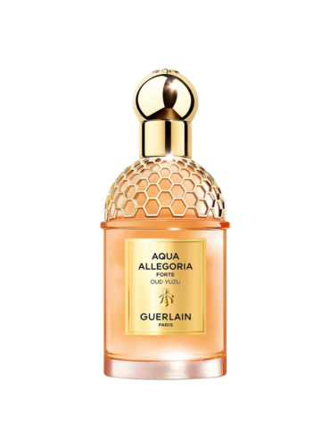 Guerlain Aqua Allegoria Forte Oud Yuzu Eau de Parfum 75ml Spray - invigorating fragrance blend of yuzu and oud for a refreshing and luxurious scent experience.